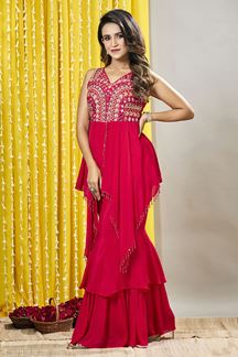 Picture of Classy Designer Gharara Suit for Party