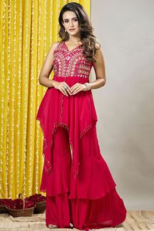 Picture of Classy Designer Gharara Suit for Party