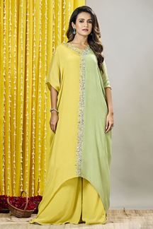 Picture of Amazing Designer Palazzo Suit for Haldi and Festive wear