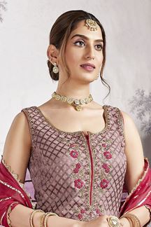 Picture of Bollywood Brown Designer Palazzo Suit for Party