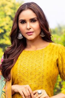 Picture of Irresistible Art Silk Designer Salwar Suit for Festival and Haldi
