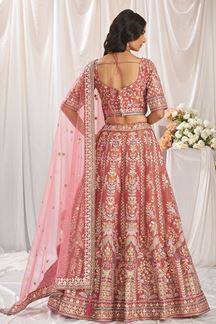 Picture of Trendy Rose Gold Designer Bridal Lehenga Choli for Wedding, Engagement, Reception, Party, and Festivals