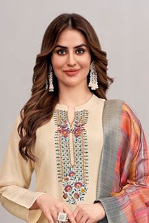 Picture of Lovely Ivory Designer Straight Cut Suit for Party and Festivals