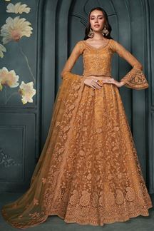 Picture of ArtisticOrange Designer Bridal Lehenga Choli for Engagement and Reception