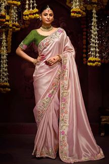 Picture of Alluring Pure Banarasi Kanjivaram Designer Saree for Engagement, Wedding and Reception
