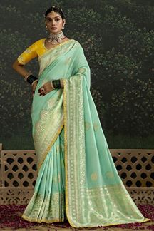 Picture of Artistic Pure Viscose Silk Designer Saree for Engagement and Reception