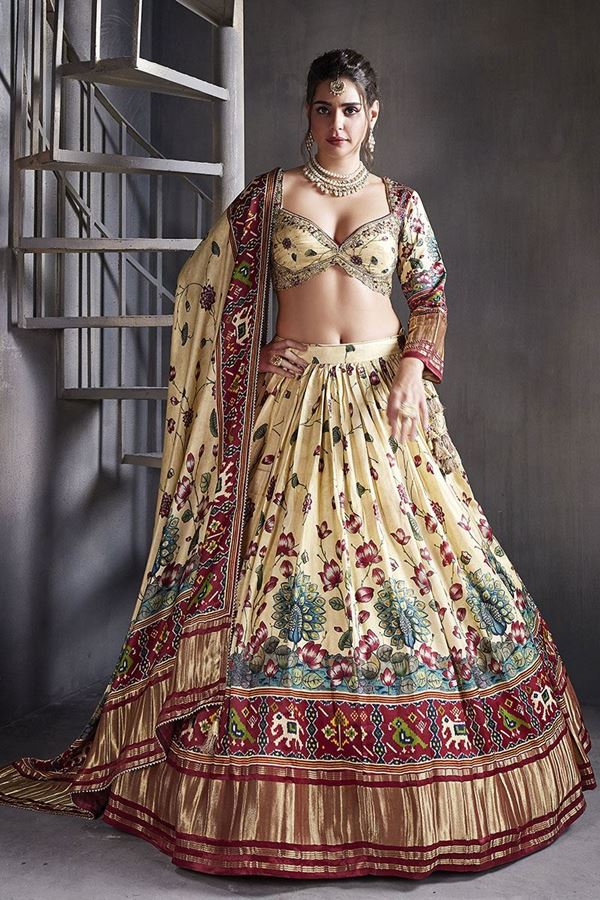 Picture of LovelyCream Designer Wedding Lehenga Choli for Wedding and Reception