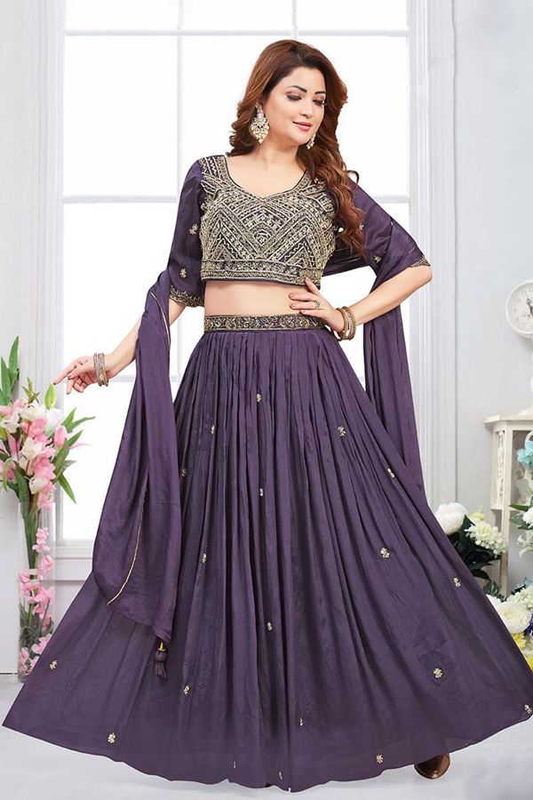 Picture of GorgeousWine Designer Wedding Lehenga Choli for Wedding and Reception