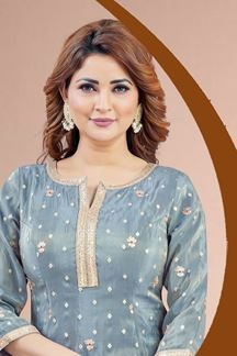 Picture of  Smashing Light Blue Designer Palazzo Suit for Engagement, Party, and Festivals