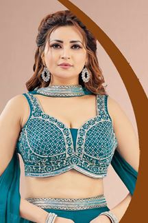 Picture of  Fashionable Morpeach Designer Palazzo Suit for Wedding, Reception, Party and Festivals