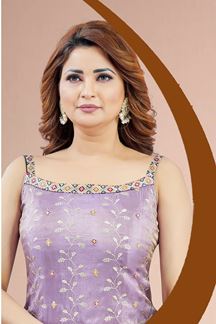 Picture of  Stunning Lavender Designer Palazzo Suit for Engagement, Sangeet, Party, and Festivals