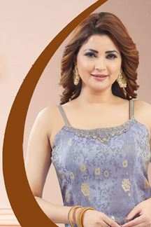 Picture of  Ethnic Lavender Designer Palazzo Suit for Engagement, Sangeet, Party, and Festivals