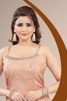 Picture of  Irresistible Peach Designer Palazzo Suit for Engagement, Reception, Sangeet, Party, and Festivals