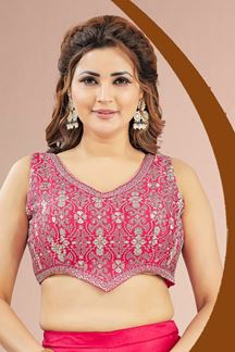 Picture of  Exuberant Hot Pink Designer Palazzo Suit for Engagement, Reception, Sangeet, Party, and Festivals
