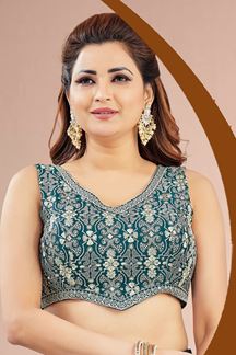 Picture of  Astounding Blue Designer Palazzo Suit for Engagement, Reception, Sangeet, Party, and Festivals