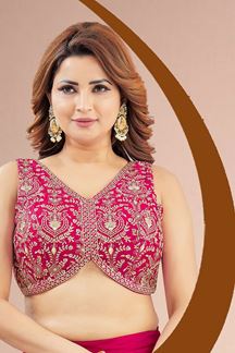 Picture of  Magnificent Magenta Designer Palazzo Suit for Engagement, Reception, Sangeet, and Party