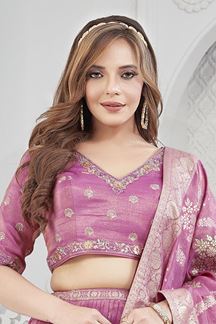 Picture of  Glorious Pink Designer Wedding Lehenga Choli for Engagement, Wedding, and Reception