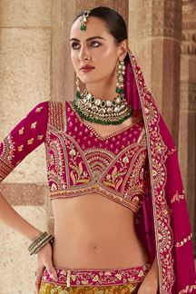 Picture of Charismatic Multi Designer Bridal Lehenga Choli for Wedding and Reception
