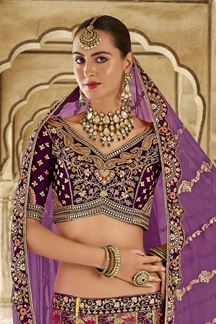 Picture of Fascinating Multi Designer Bridal Lehenga Choli for Engagement and Reception