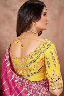 Picture of Lovely Silk Designer Saree for Wedding and Reception