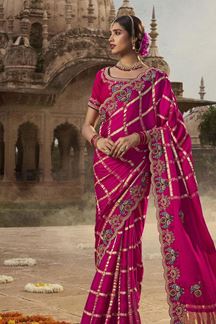 Picture of Surreal Silk Designer Saree for Wedding, Reception, and Festivals