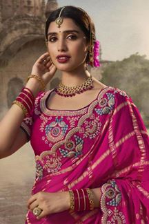 Picture of Surreal Silk Designer Saree for Wedding, Reception, and Festivals
