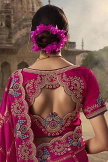 Picture of Surreal Silk Designer Saree for Wedding, Reception, and Festivals