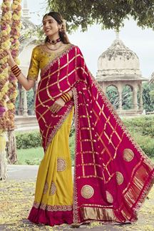 Picture of Royal Silk Designer Saree for Wedding and Reception