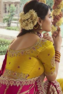 Picture of Royal Silk Designer Saree for Wedding and Reception