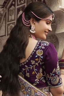 Picture of Ethnic Silk Designer Saree for Engagement and Reception