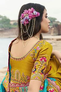 Picture of Mesmerizing Silk Designer Saree for Wedding and Reception