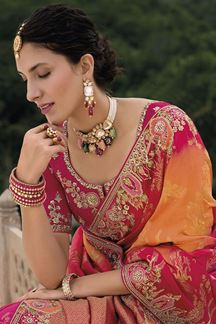 Picture of  Aesthetic Dola Silk Designer Saree for Wedding, Reception, and Party