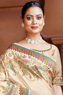 Picture of  Divine Silk Designer Saree for Wedding and Reception