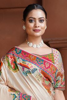 Picture of  Trendy Silk Designer Saree for Wedding and Reception