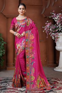Picture of  Charming Silk Designer Saree for Wedding and Reception