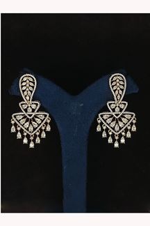 Picture of Irresistible Gold Tone Designer Earring Set for Wedding, Reception, Party, Sangeet, and Festivals