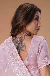 Picture of Charismatic Organza Designer Saree for Party, Engagement, and Reception