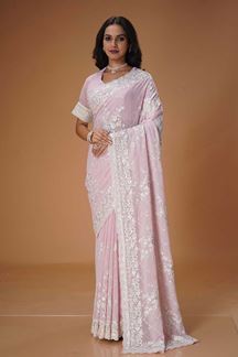 Picture of Smashing Georgette Designer Saree for Party, Engagement, and Reception