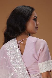 Picture of Smashing Georgette Designer Saree for Party, Engagement, and Reception