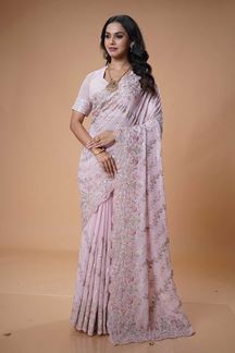 Picture of Ethnic Georgette Designer Saree for Engagement, Reception, and Party
