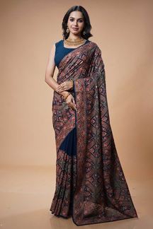 Picture of Royal Georgette Designer Saree for Engagement, Reception, Sangeet, and Party