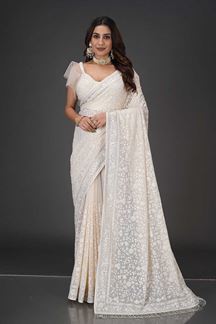 Picture of Smashing Georgette Designer Saree for Party