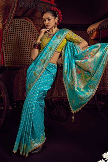 Picture of Irresistible Pure Viscose Dola Silk Designer Saree for Wedding, Sangeet, Festivals, and Reception