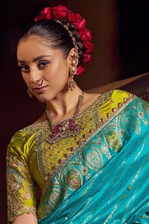 Picture of Irresistible Pure Viscose Dola Silk Designer Saree for Wedding, Sangeet, Festivals, and Reception