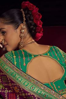Picture of Charming Pure Viscose Dola Silk Designer Saree for Reception, Wedding, and Festivals