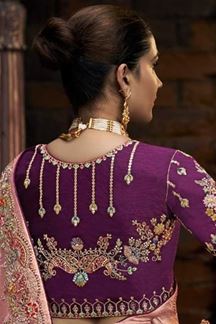 Picture of Classy Viscose Tissue Designer Saree for Party, Festivals, Engagement, and Reception