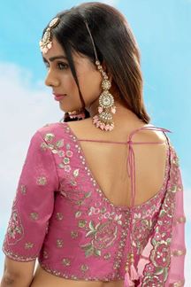Picture of Striking Pink Designer Wedding Lehenga Choli for Wedding, Sangeet, Party, and Reception