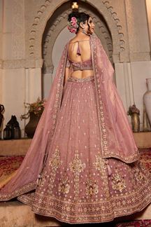 Picture of Exquisite Pink Designer Bridal Lehenga Choli for Engagement, Sangeet, Wedding, and Reception