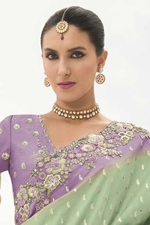 Picture of Classy Viscose Tissue Silk Designer Saree for Party, Sangeet, and Engagement
