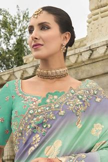 Picture of Enticing Viscose Tissue Silk Designer Saree for Party, Sangeet, and Engagement